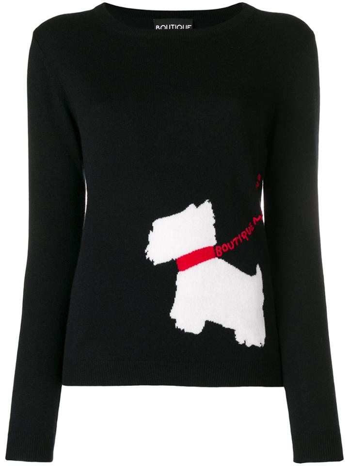 Boutique Moschino Dog Sweater - Black