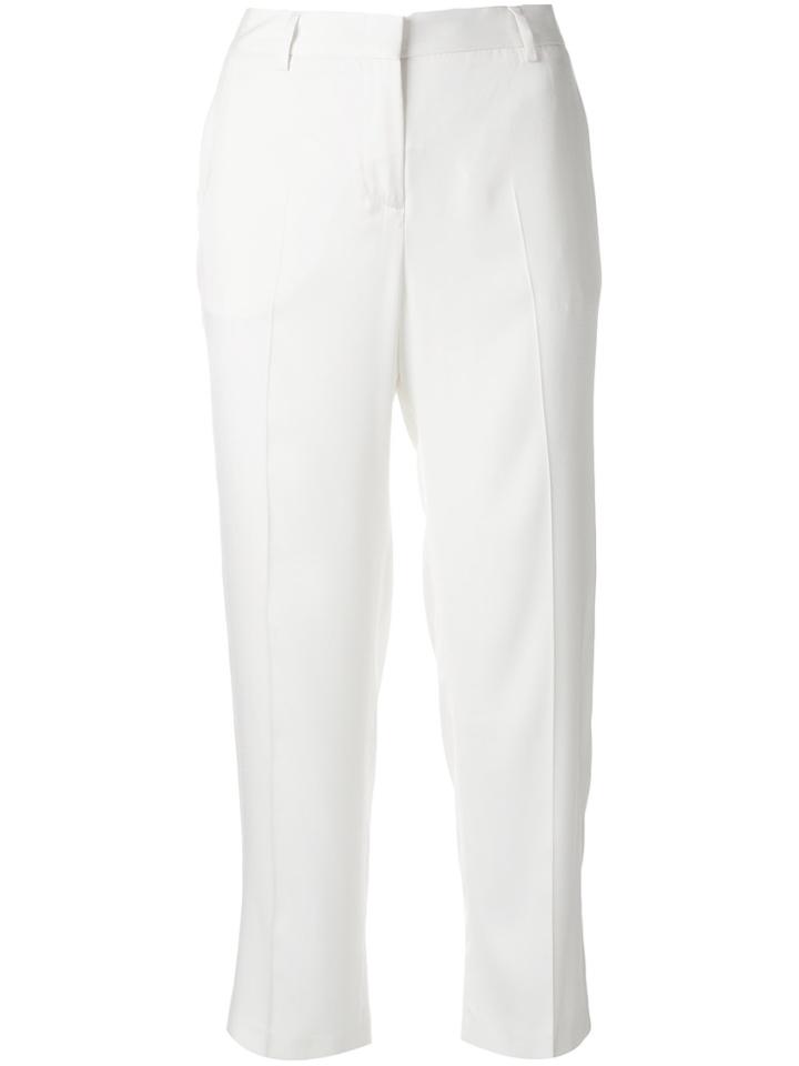 Tonello Cropped Suit Pants - White