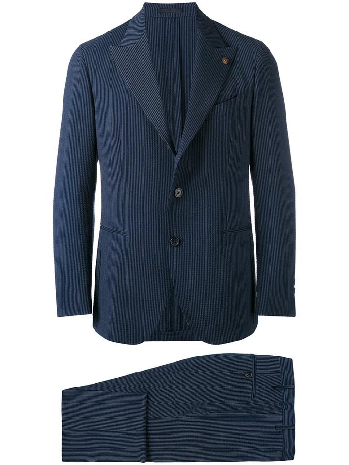 Gabriele Pasini - Two Piece Suit - Men - Polyester/spandex/elastane/viscose/wool - 54, Blue, Polyester/spandex/elastane/viscose/wool