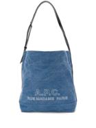 A.p.c. Logo Messenger Bag - Blue