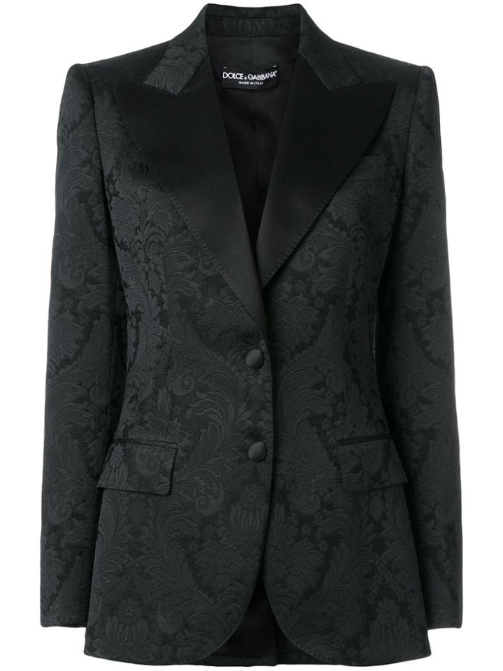 Dolce & Gabbana Jacquard Blazer - Black