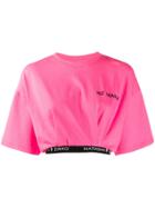 Natasha Zinko Logo Cropped T-shirt - Pink
