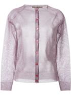 Golden Goose Deluxe Brand Vivian Lurex Cardigan, Women's, Size: M, Pink/purple, Cotton/polyester