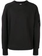 Cp Company Sleeve Pocket Hooded Pullover - Black