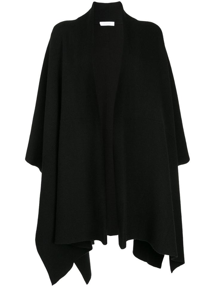 Cruciani Waterfall-front Oversized Cardi-coat - Black