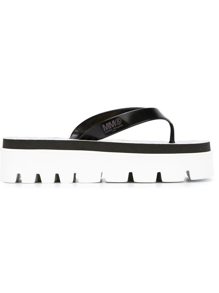 Mm6 Maison Margiela Ridged Sole Flip Flops