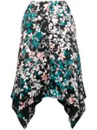 Roberto Cavalli High-low Hem Skirt - Black