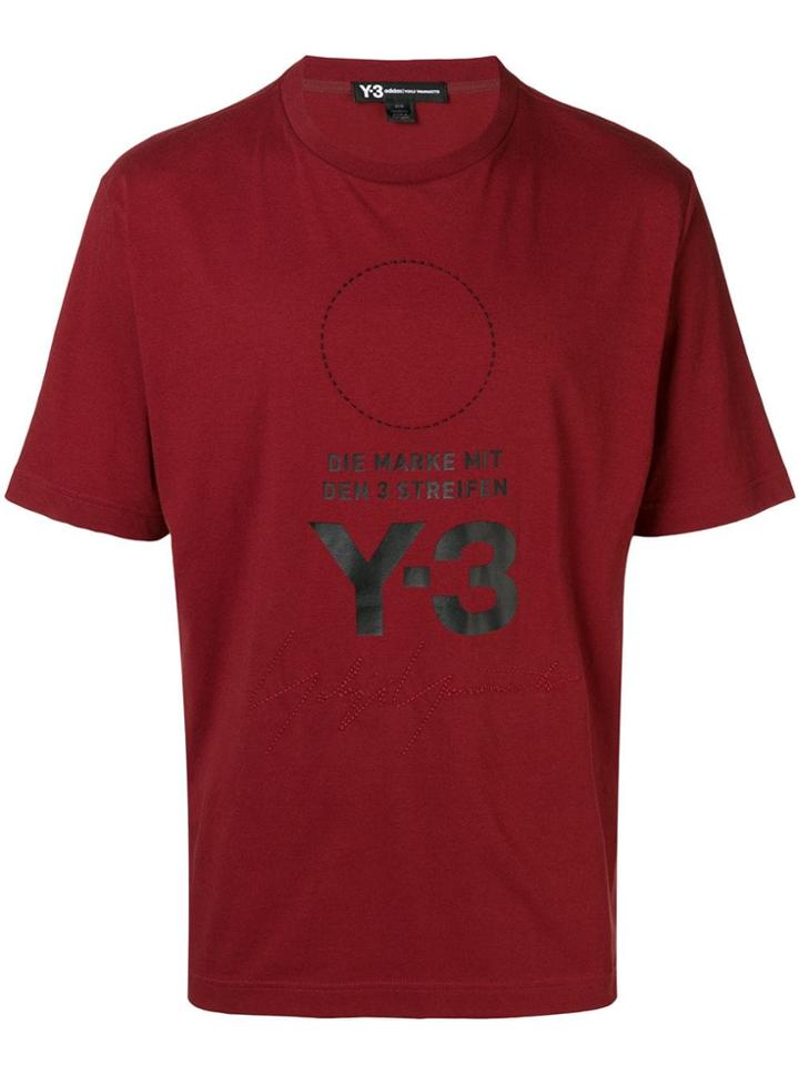 Y-3 Logo Patch T-shirt - Red