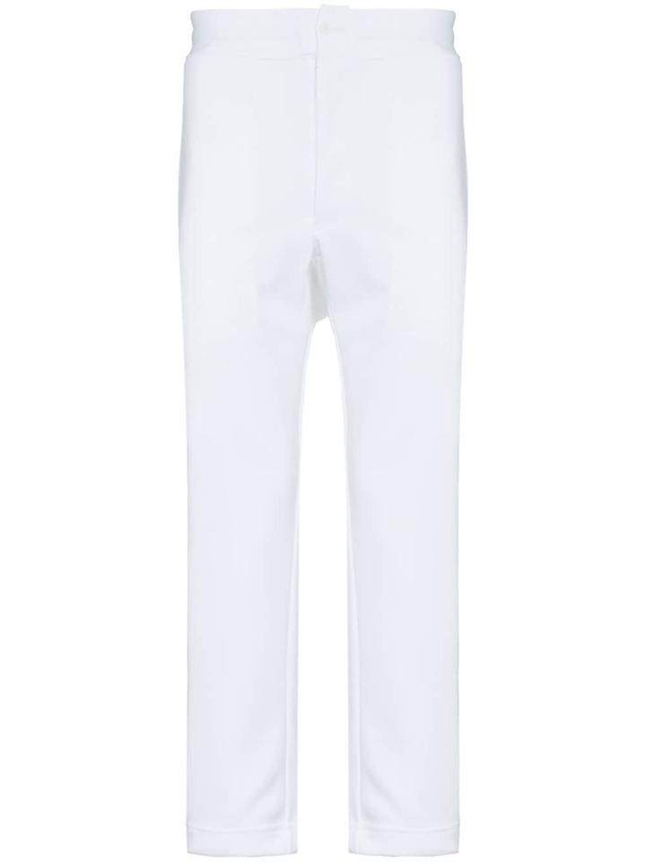 Comme Des Garçons Homme Plus White Side Stripe Sweat Pants