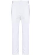Comme Des Garçons Homme Plus White Side Stripe Sweat Pants