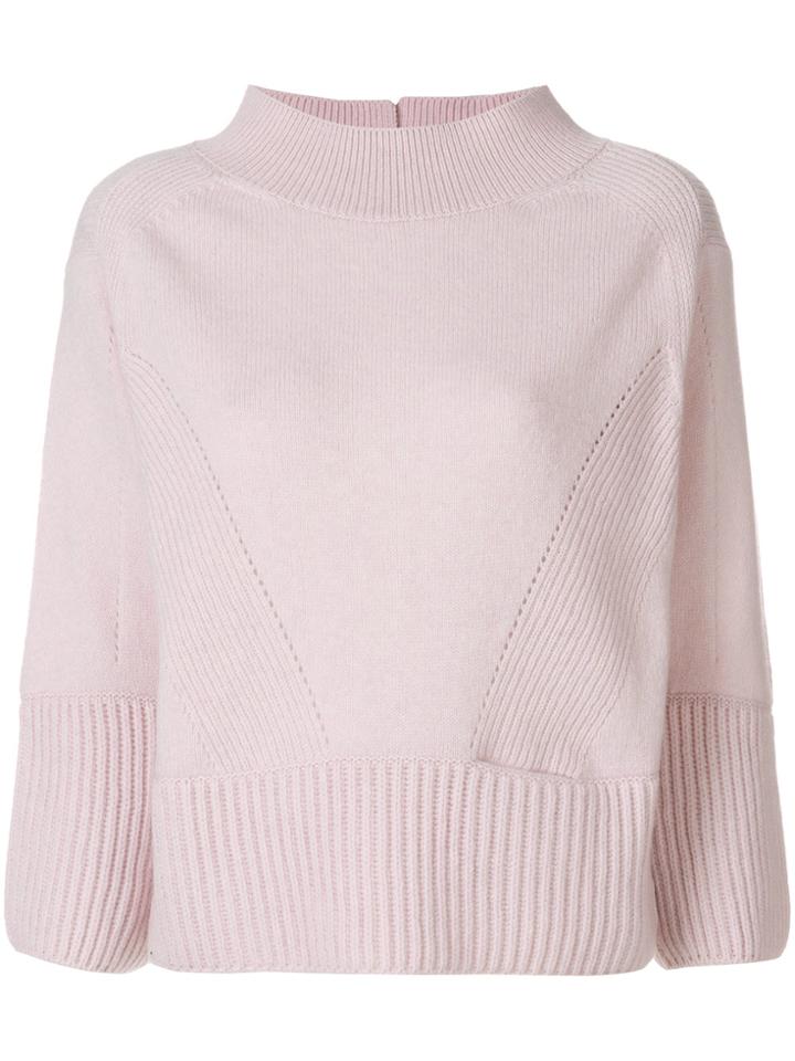 Dorothee Schumacher Round Neck Jumper - Pink & Purple