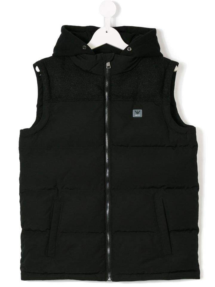 Armani Junior Teen Padded Gilet - Blue