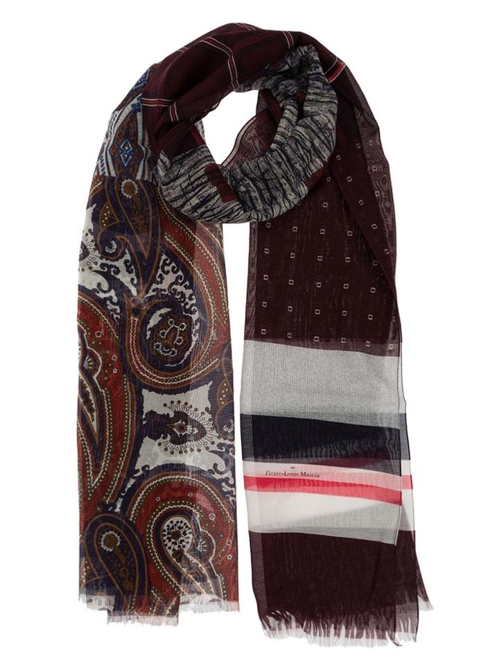 Pierre-louis Mascia Printed Scarf - Red