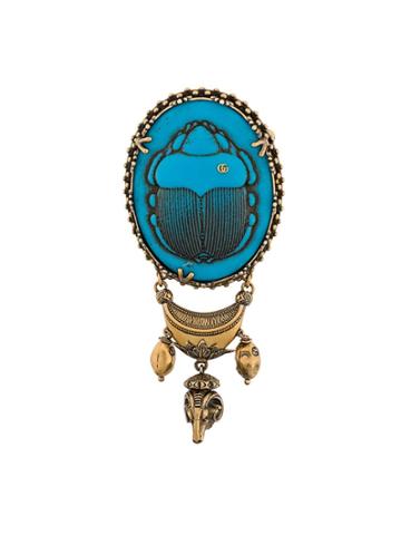 Gucci Beetle Brooch - Blue