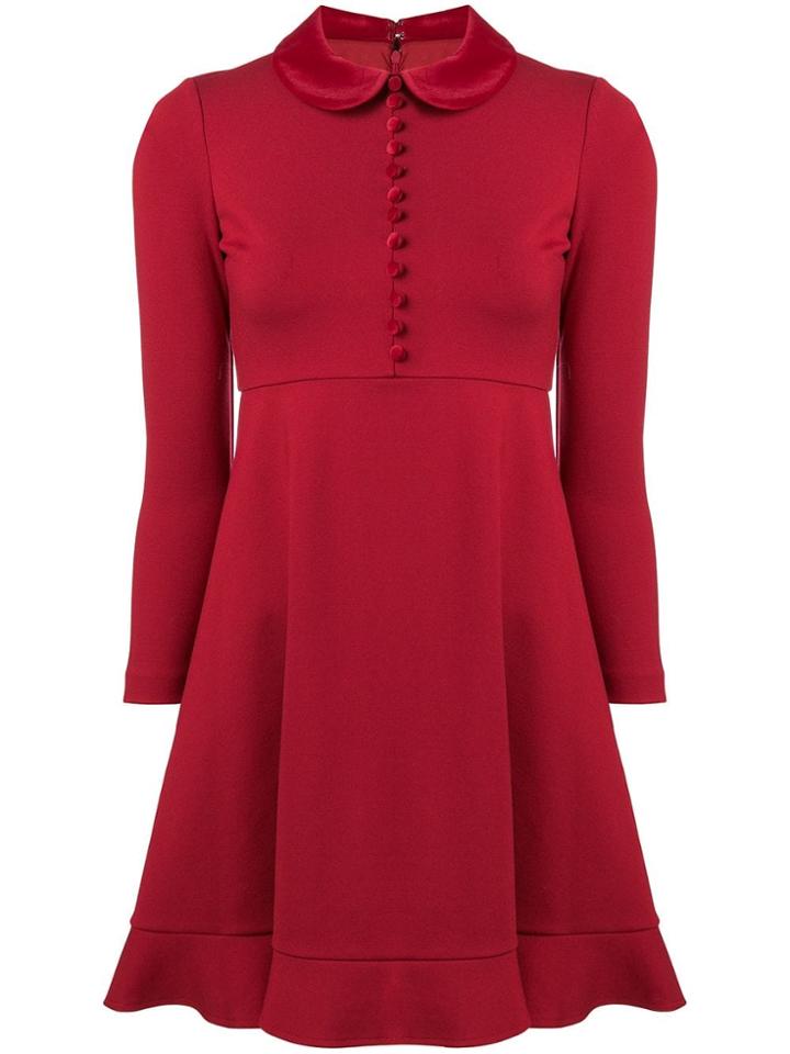 Emporio Armani Buttoned Mini Dress - Red