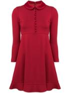 Emporio Armani Buttoned Mini Dress - Red