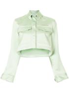 Off-white Cropped Jacket - Green