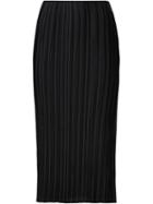 Adam Lippes Pleated Skirt, Women's, Size: 2, Black, Polyester
