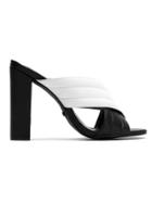 Olympiah Bicolor Mules - Black
