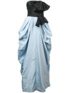Carolina Herrera Cut-out Detail Gown - Blue