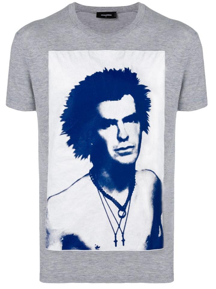 Dsquared2 Slim Fit Printed T-shirt - Grey