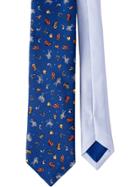 Prada Western Print Tie - Blue