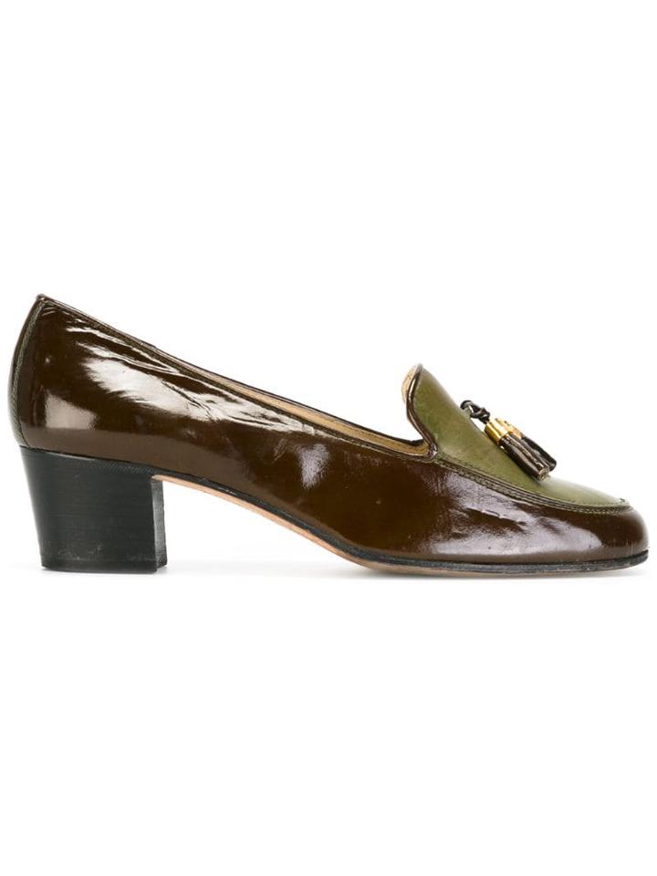 Céline Pre-owned Tasseled Loafers - Brown