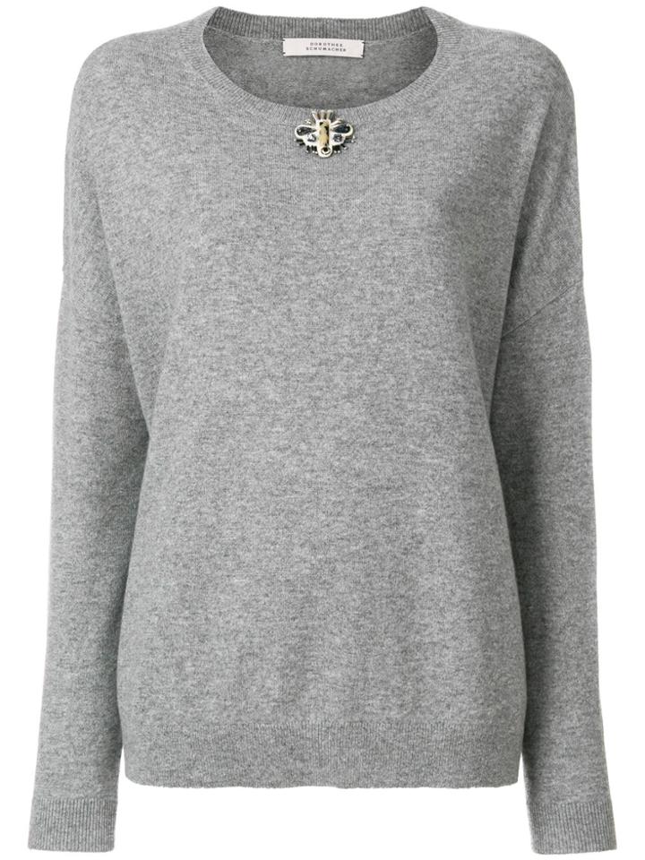 Dorothee Schumacher Embellished Sweatshirt - Grey