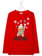 Moschino Kids Teen Teddy Bear T-shirt - Red