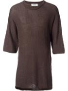 Monkey Time Cable Knit Three Quarter Sleeve Jumper