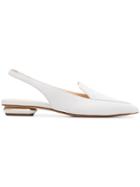 Nicholas Kirkwood White Beya 18 Slingback Flats