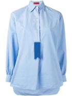 The Gigi Contrast Shirt, Women's, Size: Medium, Blue, Cotton
