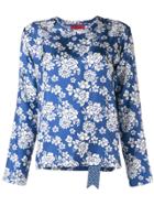 The Gigi Tula Floral Print Blouse - Blue