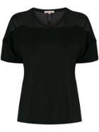 Filippa-k Tencel V-neck T-shirt - Black