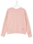 Bellerose Kids Teen Contrast Piped Trim Sweatshirt - Pink & Purple