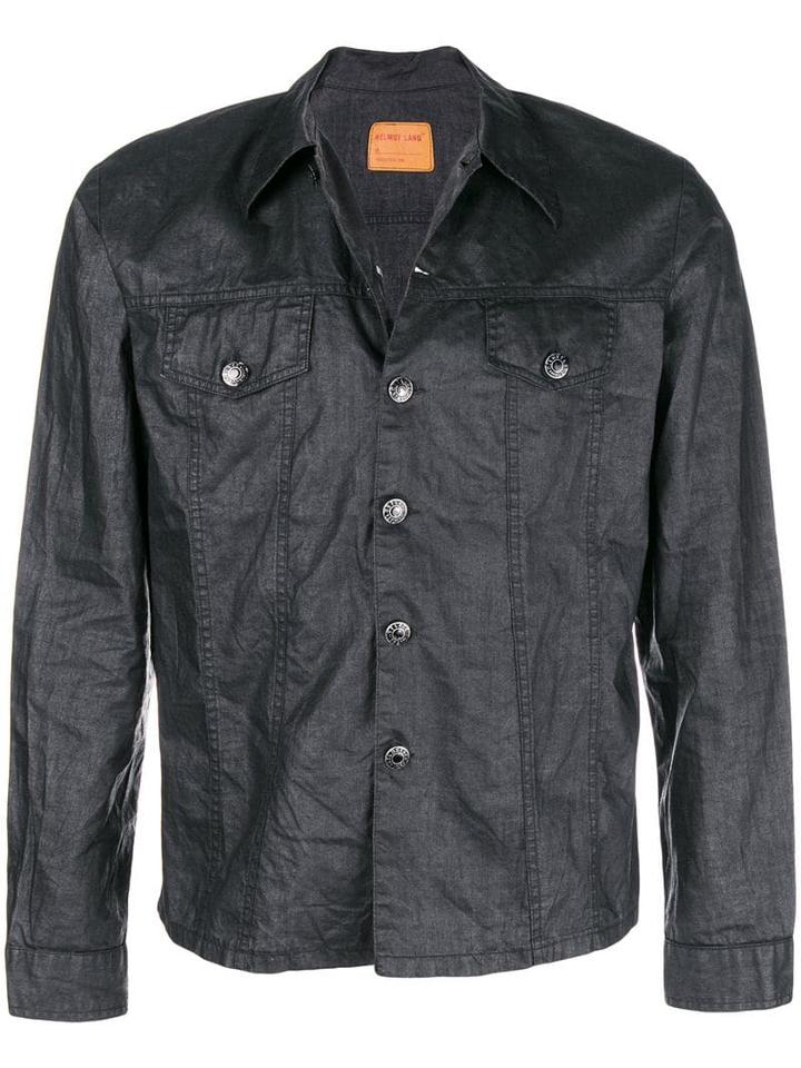 Helmut Lang Pre-owned Coated Denim Jacket - Grey
