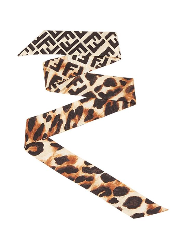Fendi Leopard Print Wrappy - Brown