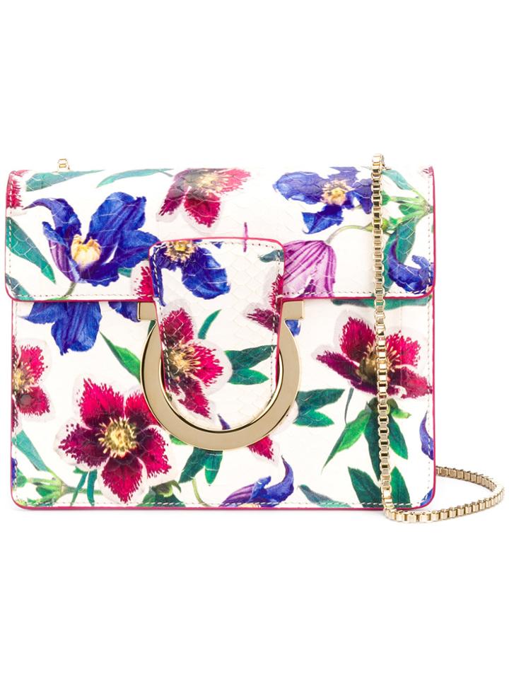 Salvatore Ferragamo Medium Gancini Shoulder Bag - Multicolour