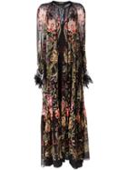 Roberto Cavalli 'galaxy Garden' Evening Dress, Women's, Size: 42, Black, Silk/polyamide/viscose