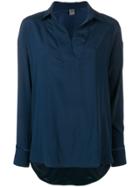 Lorena Antoniazzi Long-sleeve Shift Blouse - Blue