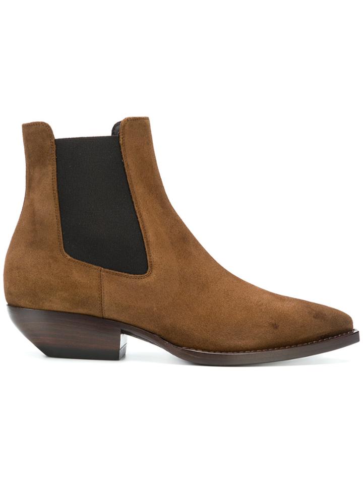 Saint Laurent Theo 45 Chelsea Boots - Brown