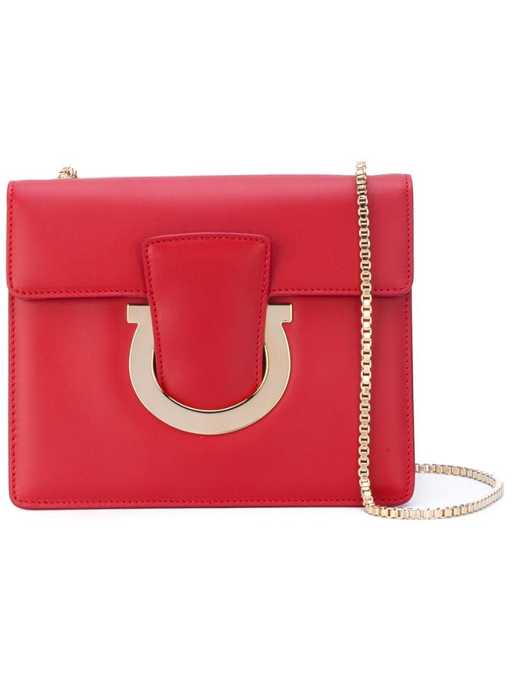 Salvatore Ferragamo Thalia Crossbody Bag - Red