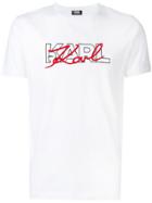 Karl Lagerfeld Graphic Signature Logo T-shirt - White