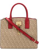 Dkny Contrast Logo Tote - Nude & Neutrals