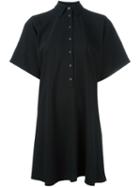 Mm6 Maison Margiela Loose Shirt Dress, Women's, Size: 40, Black, Polyester