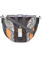 Proenza Schouler Exotic Patchwork Ps11 Small Saddle Bag - Multi