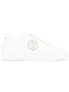 Philipp Plein Logo Lace-up Sneakers - White