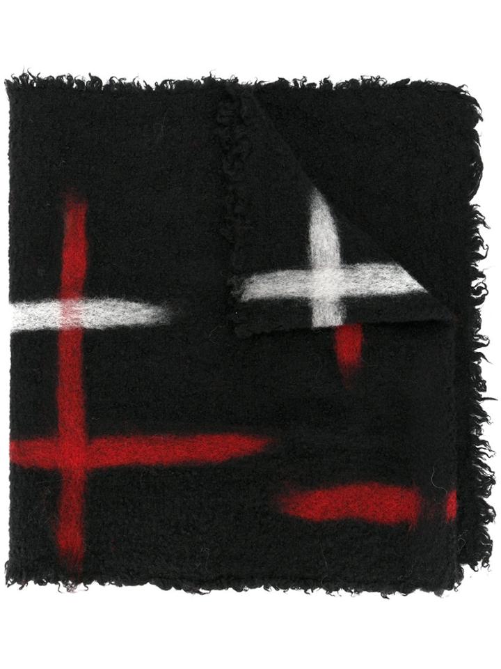 Faliero Sarti Brush Stroke Scarf - Black