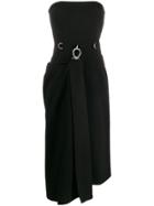 Prada Sleeveless Snap Fastening Dress - Black