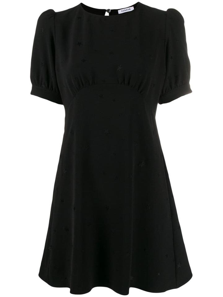P.a.r.o.s.h. Puff Sleeve Flared Mini-dress - Black